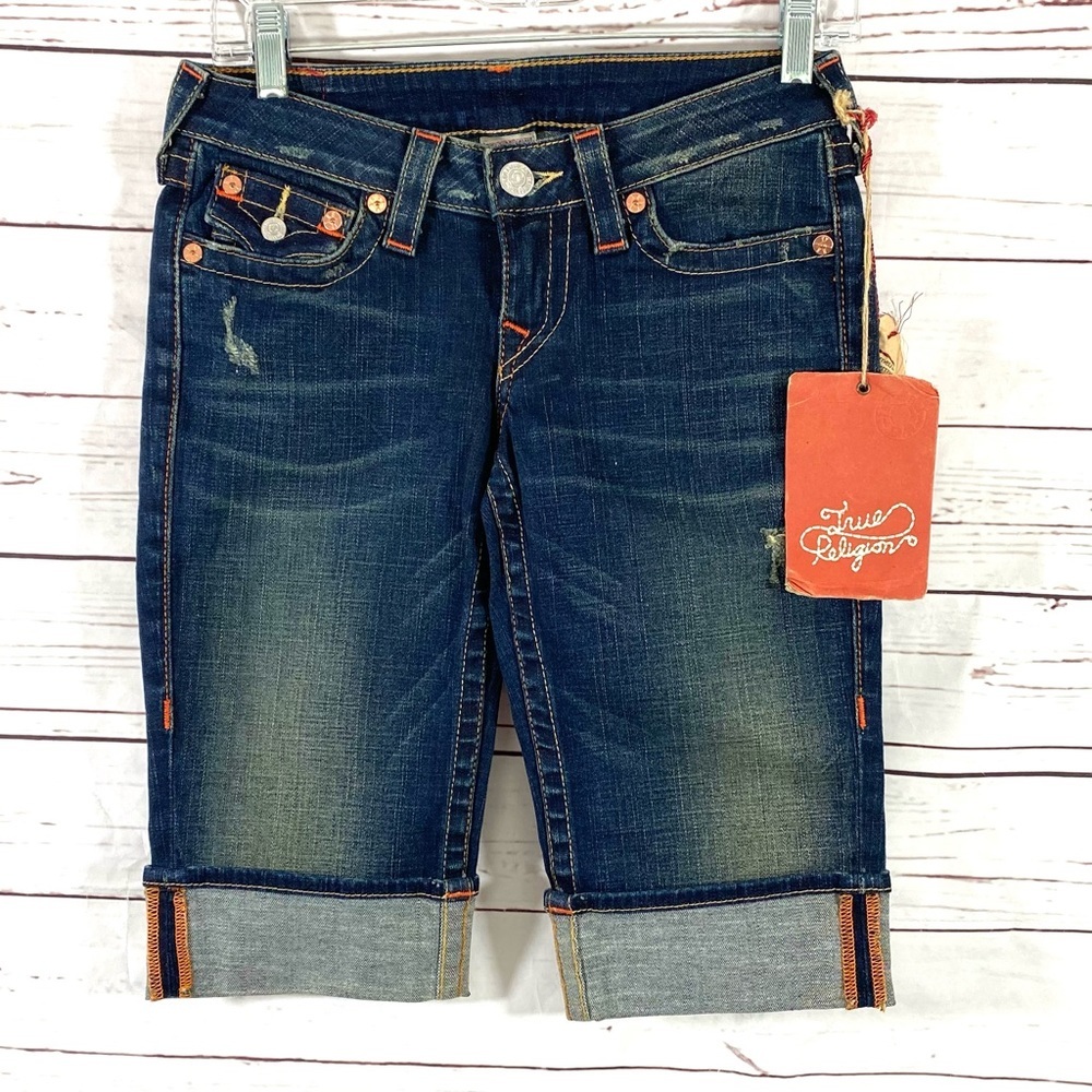 True Religion‎ Sophie Women’s Denim Shorts Size 26